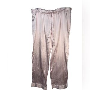 Victoria's Secret Pink Striped satin Pajamas pants women size XL